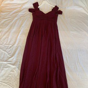 Lulu's Burgundy Maxi Dress